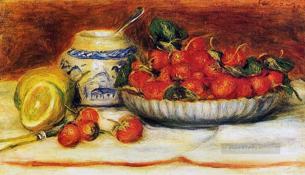 イチゴの静物画 ピエール・オーギュスト・ルノワール油絵